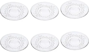 Pasabahce Timeless Glass Tea Plate For Home Uses, Restaurants & Hotels