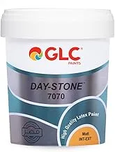 دهانات GLC Day-Stone 7070 Matt - طلاء مستحلب أبيض داخلي وخارجي - 0.650 لتر