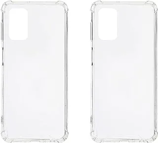 Generic Silicone Back Phone Protection Case With Safety Silicone Edges For Samsung Galaxy A32 5G Set Of 2 Pieces - Transparent