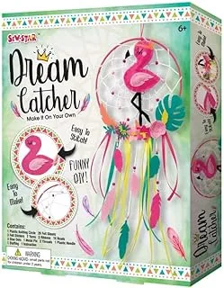 Sew Star Dream Catcher-Flamingo - اصنعها بنفسك بنفسك للأطفال SS-18-049، 6+