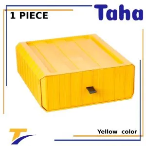 Taha Offer Desktop Organizer Drawer Shelf 1 Piece Color Yellow