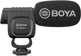 BOYA Compact Shotgun Condenser Microphone for DSLR Cameras, Camcorders, Audio Recorder