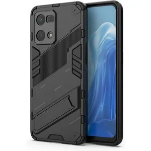 OPPO Reno 8 4G Hummer Full Protection Slim Case With Kickstand & Camera Shield Cover