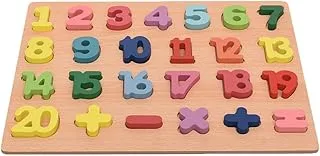 Wooden puzzle with numbers and letters no: p-56