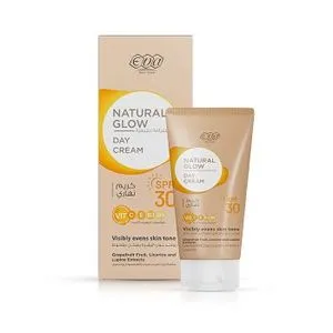 كريم النهار إيفا سكين كير ناتشورال جلو بمعامل حماية من الشمس SPF 30 - 50 جم