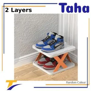 Taha Offer Organizer Storage Shoe Rack 2 Layers