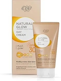 إيڤا سكين كير - كريم نهاري متوهج طبيعي مع عامل حماية من الشمس SPF 30 مل، 50 جم