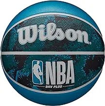 WILSON NBA DRV Plus Vibe Outdoor Basketball - Size 6-28.5'', Black/Blue