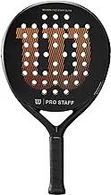 Wilson Padel Racket Pro Staff Elite v2, Carbon Fibreglass Composite/EVA, 365 g, Head Size 484 cm², Black/Red/Yellow