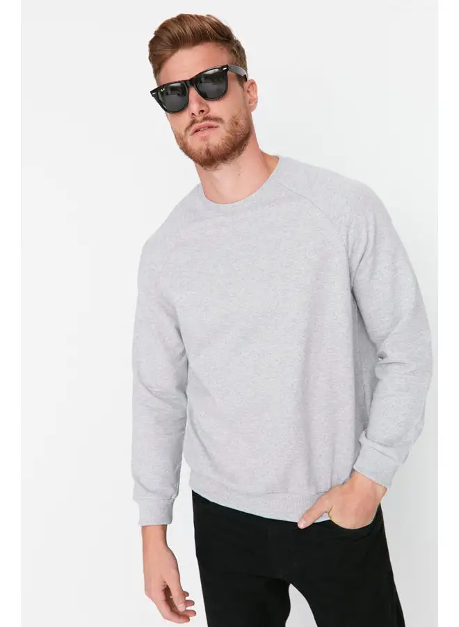 trendyol Sweatshirt - Gray - Regular fit