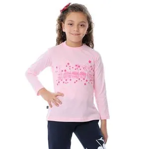 Diadora Girls Printed T-Shirt - Pink