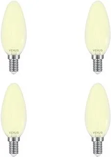 Venus Filament Candle Frosted 4 Watt (Yellow) Pack of 4