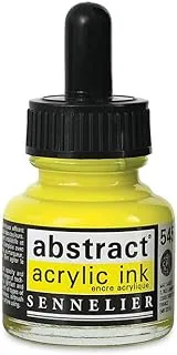 Sennelier Abstract Acrylic Ink, 30ml, Cadmium Yellow Lemon Hue