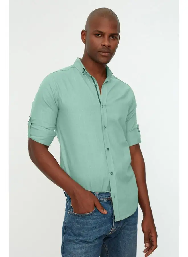 trendyol Man Shirt Green