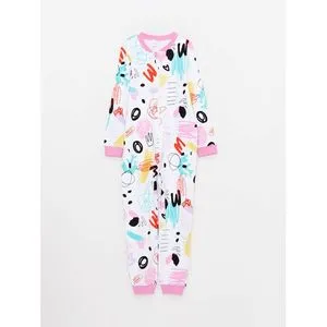 LC Waikiki Crew Neck Printed Long Sleeve Girls' Sleeping Bag