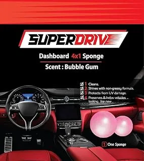 generic Superdrive Sponge 4 In 1 Dashboard & Leather polish -Bubble Gum