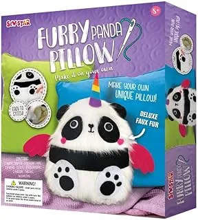 Sew Star Pillow-Furry Panda - Make it on your own DIY for kids SS-19-062, 8+