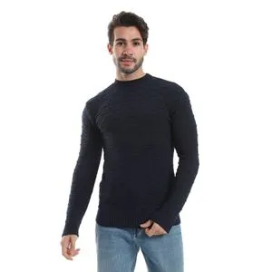 Caesar Wool Mens Pullover With Round Neck