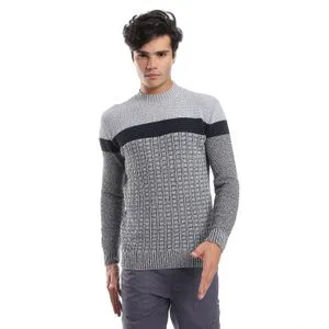 Caesar Wool Mens Pullover With Multi Design