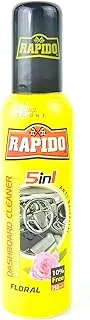 Generic Rapido Car Wax Polish Spray, Waterless Car Wash & Wax, Hydrophobic Top Coat Polish & Polymer Paint Sealant Detail Protection - Floral- 250 ML