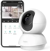 TP-Link Tapo Pan/Tilt Security Camera for Baby Monitor, Pet Camera w/Motion Detection, 1080P, 2-Way Audio, Night Vision, Cloud & SD Card Storage, Works with Alexa & Google Home (Tapo C200)