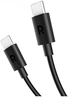 RAVPower RP-CB1021 TPE Type-C to Type-C MFI Cable, 1 Meter Length, Black