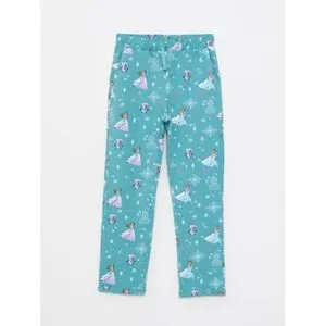 LC Waikiki Elsa Printed Girl's Sweatpants With Elastic Waist