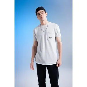 Defacto Man Regular Fit Crew Neck Short Sleeve Knitted T-Shirt