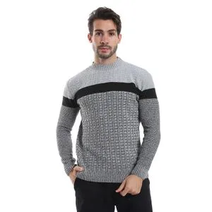 Caesar Wool Men Pullover With Multi Design