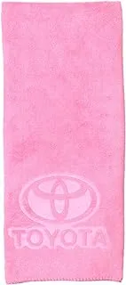 Toyota Car Drying Towel, Free Microfiber Cleaning Cloth, Premium Professional Soft Microfiber Towel, Super Absorbent Detailing Towel for Car/Windows/Screen/Kitchen - Pink