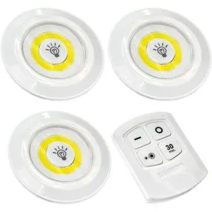 LED Wireless Brightness Adjustable Wall Light Spot With Timer 4 Pcs