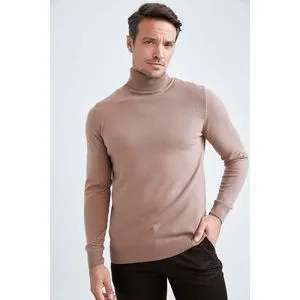 Defacto Man Slim Fit Turtle Neck Tricot Pullover