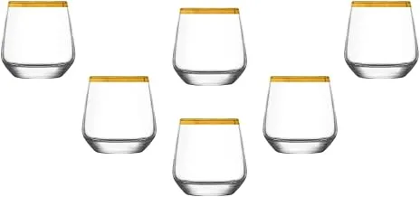 Segaey LAL Coffee Glass/Golden Rim / 6 Pcs / 95 cc - 3.25 Oz/Elegant design, Trusted Brand, Attractive shape/High Quality Materials