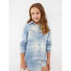 LC Waikiki Plaid Long Sleeve Girl Shirt