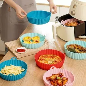 Air Fryer Liners Reusable-Silicone Air Fryer Liner Baking Paper