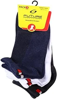 Future Socks Future A Pack of Men Ankle socks from Future,Consisting of 3 Pieces./ cotton lycra size 40-45