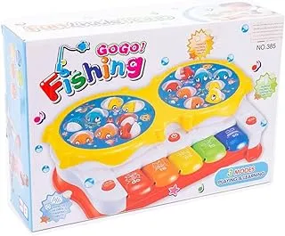 Generic Plastic Educational Fishing Game With Different Musical Buttons And 3 Modes For Kids - Multi Color