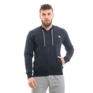 Diadora Men's Zipped Sweatshirt -Navy