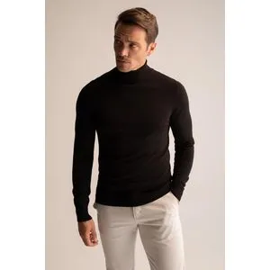 Defacto Man Slim Fit Turtle Neck Tricot Pullover