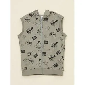 LC Waikiki Hooded Printed Boy Vest