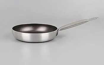 Al Karnak Carnval Maxi Aluminum Frying Pan with Non-Stick Coat 24 cm - Silver