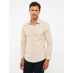 LC Waikiki Slim Fit Long Sleeve Gabardine Men's Shirt