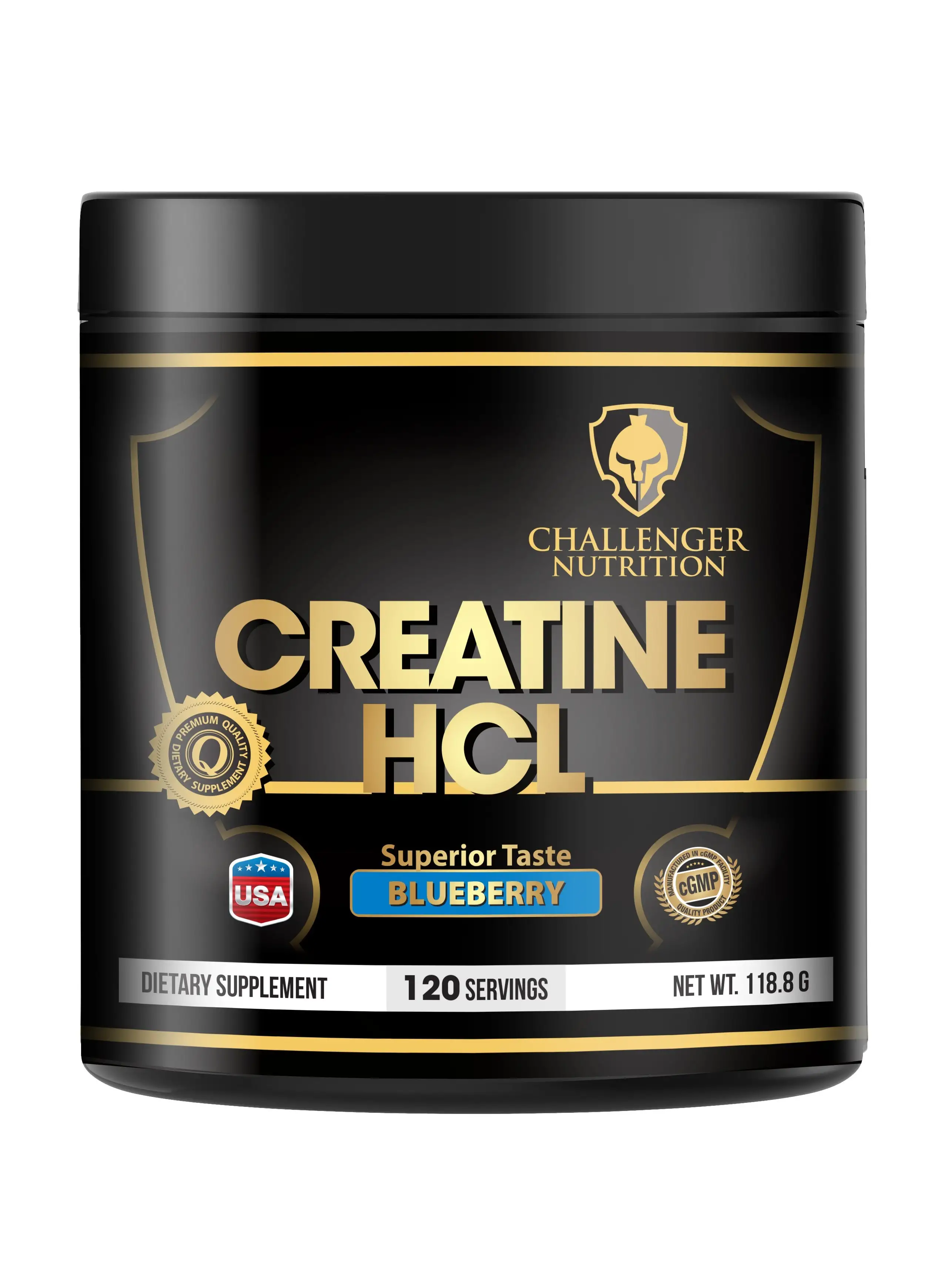 CHALLENGER NUTRITION Creatine HCL BlueBerry , 120 Servings 118.8 gm