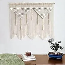 Macrame Wall Hanging Large Boho Chic Woven Wooden Beads Handmade