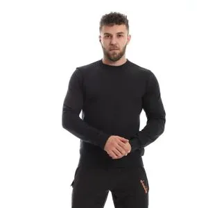 Diadora Men's Solid Sweatshirt - Black