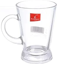 Blink Max brand cup set, pure glass, set of 6 pieces, code: B97