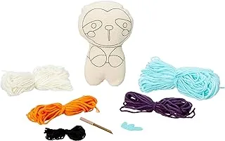 Sew Star Punch Embroidery-Sloth Doll Kit - Make it on your own DIY for kids SS-19-109, 8+