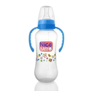 Nice Baby Feeding Bottle With Hand 280ml Blue