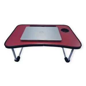 Portable Multi Use Folding Laptop Table - 60*40 Cm - Red