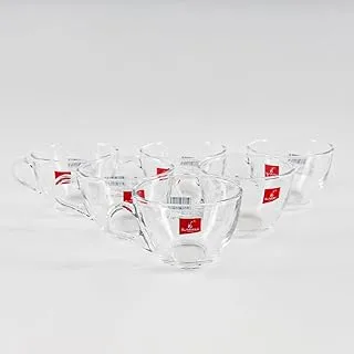 Blinkmax Blink Max brand cup set, pure glass, set of 6 pieces, code: 96